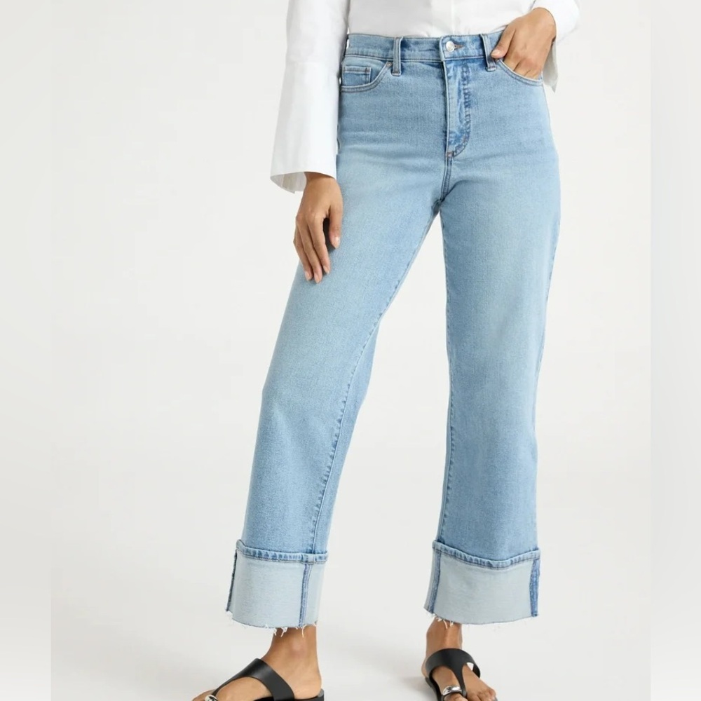 Cuffed Slim Ankle Jeans
